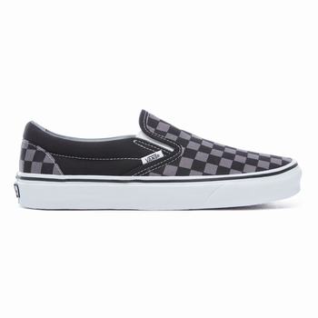 Vans Checkerboard Classic - Miesten Slip-on kengät - Mustat